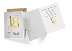 Opakowanie Karnet V-009 Urodziny 18
