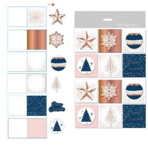 Opakowanie Karnety samoprzylepne do podpisywania prezentów / 12 szt.