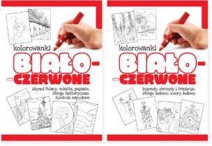 Okładka książki Kolorowanki biało-czerwone. Pakiet (części 1-2)