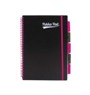Opakowanie Kołozeszyt PUKKA NEON A4 PROJECT BOOK różowy, kratka