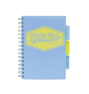 Opakowanie Kołozeszyt PUKKA PASTEL A5 PROJECT BOOK niebieski, kratka