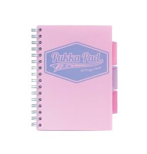 Opakowanie Kołozeszyt PUKKA PASTEL A5 PROJECT BOOK różowy, kratka