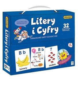Litery i cyfry. Wydawca: Adamigo. Multiszop.pl Opakowanie Litery i cyfry