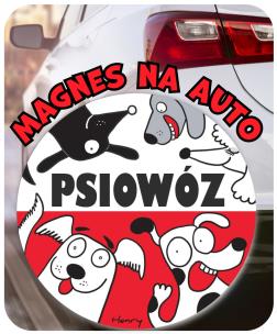 Opakowanie Magnes na auto PSIOWÓZ