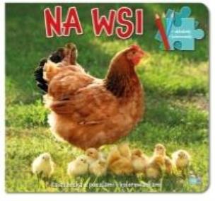 Okładka książki Na wsi. Książeczka z puzzlami i kolorowankami