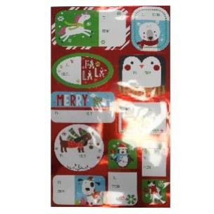 Opakowanie Naklejki do podpisywania prezentów / 2 arkusze 15x22cm