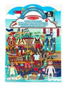 Opakowanie Naklejki wielorazowe wypukłe Piraci