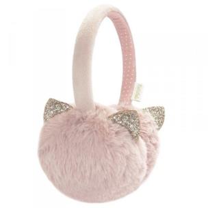Opakowanie Nauszniki futrzane różowe ze złotymi uszami