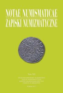 Okładka książki Notae Numismaticae. Zapiski Numizmatyczne T.12