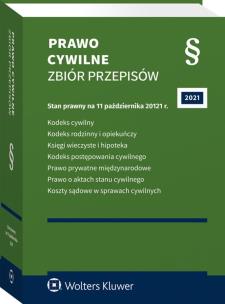 Okładka książki Prawo cywilne. Zbiór przepisów Stan prawny: 11 października 2021 r.