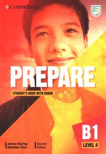 Prepare 4 Student's Book with eBook. Autor: James Styring, Tims Nicholas. Multiszop.pl Okładka książki Prepare 4 Student's Book with eBook