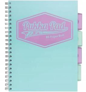 Project Book Pastel B5/100K kratka morski (3szt). Wydawca: Pukka Pads. Multiszop.pl Opakowanie Project Book Pastel B5/100K kratka morski (3szt)