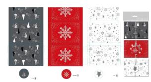 Opakowanie Pudełka na karty podarunkowe lub pieniądze. Śnieg