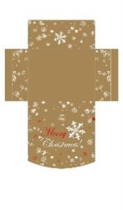 Opakowanie Pudełka składane 22x17x5cm - kpl.2.szt. (papier craft z nadrukiem wiązane wstążką, składane na płasko w polybagz headerem)