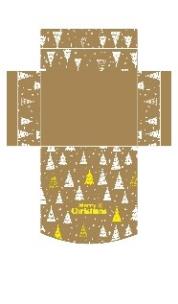 Opakowanie Pudełka składane 22x17x5cm - kpl.2.szt. (papier craft z nadrukiem wiązane wstążką, składane na płasko w polybagz headerem)