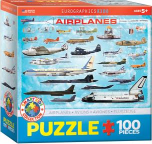 Opakowanie Puzzle 100 Smartkids Airplanes 6100-0086
