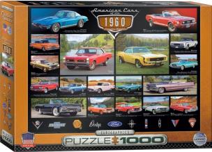 Opakowanie Puzzle 1000 Amerykańskie samochody lat 60-tych
