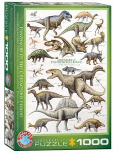 Opakowanie Puzzle 1000 Dinozaury z okresu Kredy