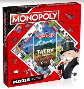 Puzzle 1000 Monopoly Tatry i Zakopane. Wydawca: Winning Moves. Multiszop.pl Opakowanie Puzzle 1000 Monopoly Tatry i Zakopane