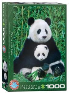 Opakowanie Puzzle 1000 Rodzina Pand