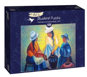 Opakowanie Puzzle 1000 Toffoli, Kobiety z niebieskim dzbanem