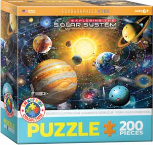 Opakowanie Puzzle 200 Smartkids Exploring the Solar System 6200-5486