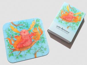 Puzzle 25 Liski urwiski. Wydawca: Petite dominance. Multiszop.pl Opakowanie Puzzle 25 Liski urwiski