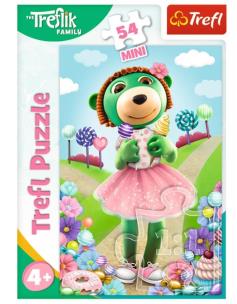 Opakowanie Puzzle 54 mini Wesoły świat Treflików 1 TREFL