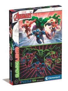Opakowanie Puzzle Glowing 104 Avengers 27554