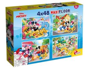 Opakowanie Puzzle SuperMaxi 4x48 Myszka Miki i Przyjaciele