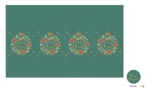 Opakowanie Składane pudełka 11x11cm - kpl.4szt. Zielone