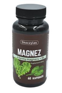 Skoczylas Magnez 4 formy + witamina B6 + szpinak + jarmuż 60kaps. Producent: Skoczylas. Multiszop.pl Zdjęcie produktu Skoczylas Magnez 4 formy + witamina B6 + szpinak + jarmuż 60kaps
