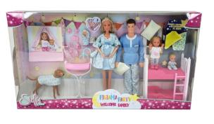 Opakowanie Steffi Rodzina z trojaczkami w piżamach