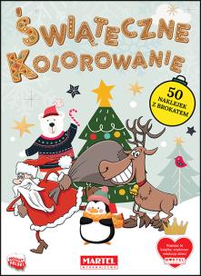Okładka książki Świąteczne kolorowanie z naklejkami