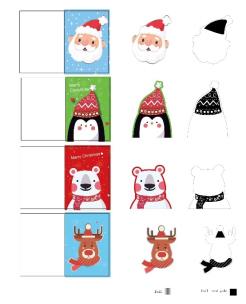 Opakowanie Tagi składane do podpisywania prezentów z dekoracją 3D - kpl.8szt.