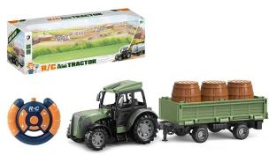 Opakowanie Traktor z przyczepą i beczkami