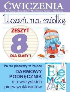 Okładka książki Uczeń na szóstkę Kl.1 z.8 Ćwiczenia