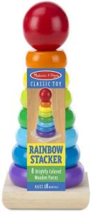 Opakowanie Układanka drewniana tęczowa wieża