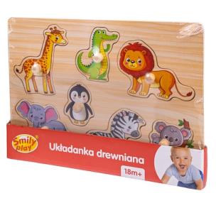 Opakowanie Układanka drewniana Zoo uchwyty