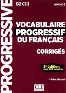 Okładka książki Vocabulaire Progressif du Francais Avance klucz Poziom B2-C1.1