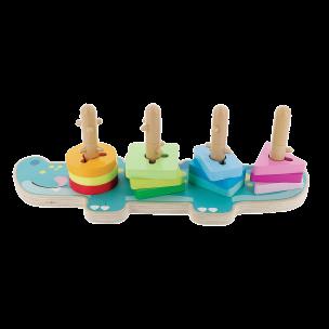 Opakowanie Zabawka drewniana Krokodylek Cyrylek 61403