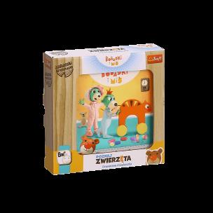 Opakowanie Zabawka drewniana Książeczka Bobaski i Miś Poznaj zwierzęta 61498
