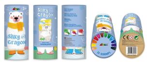 Opakowanie Zestaw kolorowanka z kredkami - Miś polarny