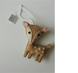 Opakowanie Zestaw kreatywny sarenka do uszycia, opakowanie kraft