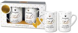 Opakowanie Zestaw kubków Gold - Powiedzieli Tak