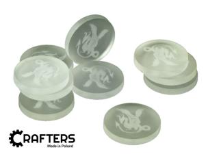 Opakowanie Znaczniki akryl satynowe smok v1 22x3mm 10szt