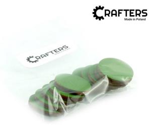 Opakowanie Znaczniki drewniane okrągłe zielone 22x3mm 10szt