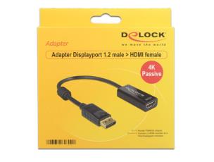 Opakowanie Adapter DELOCK 62609 (DisplayPort M - HDMI F; kolor czarny)