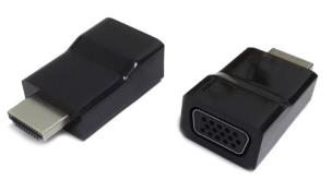 Opakowanie Adapter GEMBIRD A-HDMI-VGA-001 (HDMI M - D-Sub (VGA) F; kolor czarny)