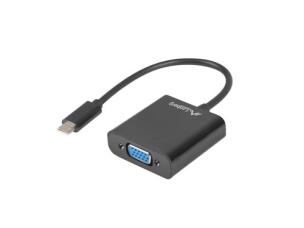 Opakowanie Adapter Lanberg AD-UC-VG-01 (USB typu C M - D-Sub (VGA) F; 0,15m; kolor czarny)